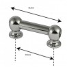 TUBO DE BOLOTA M-6 CROME 55.60MM
