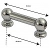 TUBO DE BOLOTA M-6 CROME 88,90MM