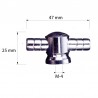 ALUMINIUM ACORN CROME Snare drum
