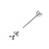 CROME DRUM ROD 13 CM COMPLETE