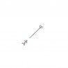 CROME DRUM ROD 16 CM COMPLETE
