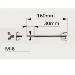 VARILLA TAMBOR CROME 16 CM COMPLETA