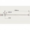 VARILLA TIMBAL CROME 50 CM COMPLETA