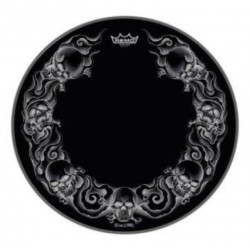 22" REMO HEADSET POWERSTROKE TATTOO WHITE SKULLS 55,9 Ø