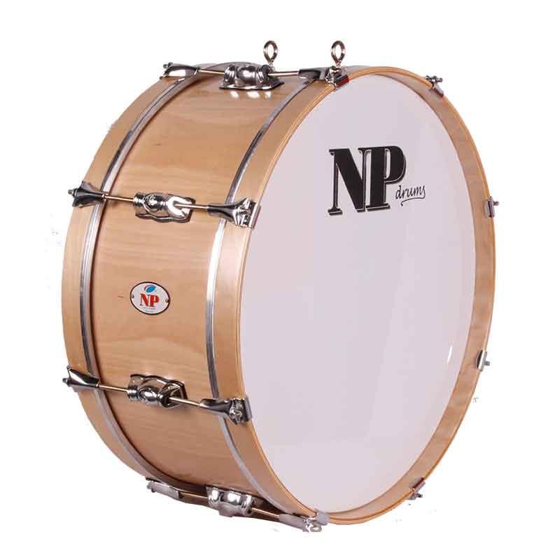 BASS DRUM STANDARD MARCH CROME 50,8 Ø X 20 CM NATURAL HOOPS