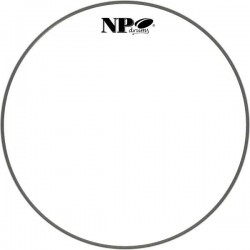 18" PARCHE BLANCO NP 250 LISO BOMBO 45,7 Ø