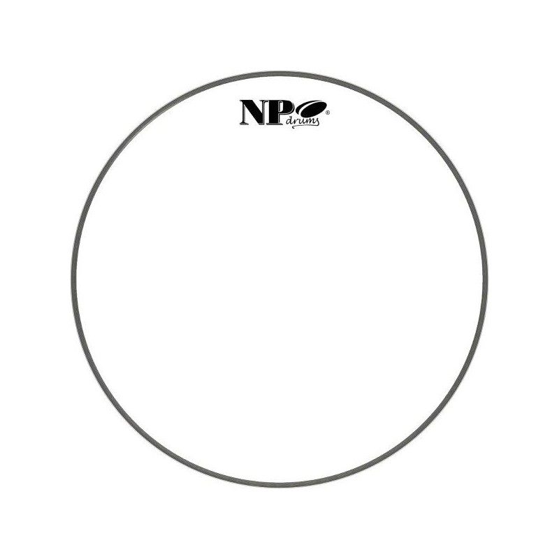 18" PARCHE BLANCO NP 250 LISO BOMBO 45,7 Ø
