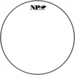 20" PARCHE BLANCO NP 250 LISO BOMBO 50,8 Ø