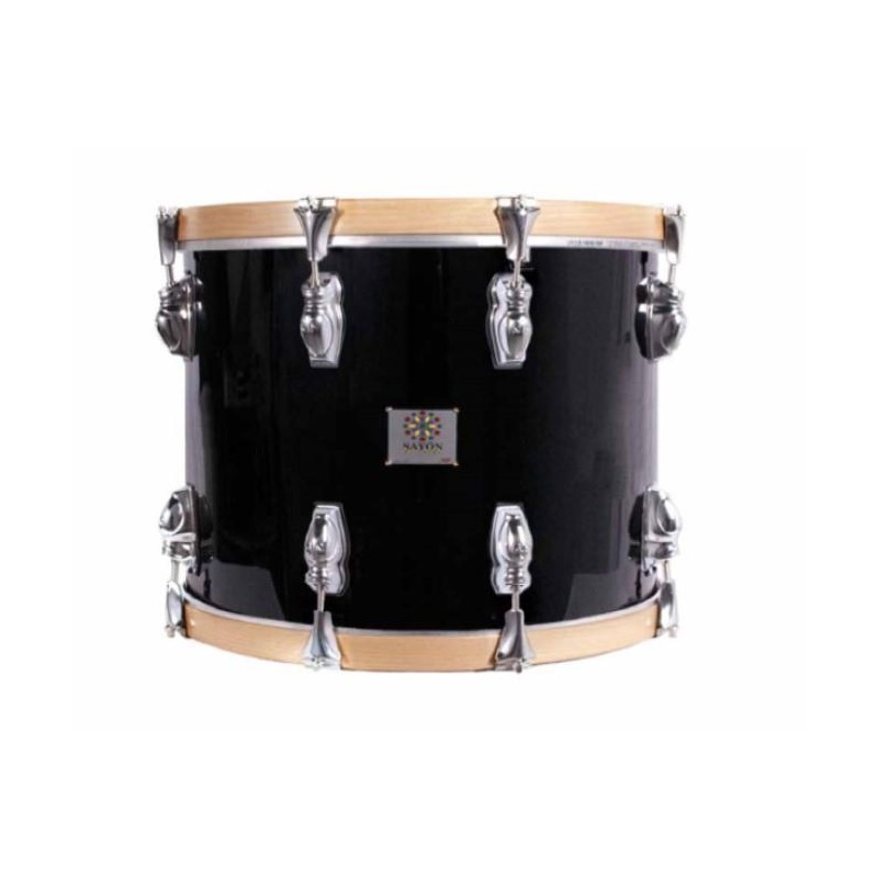 TIMBALE SAYÓN PASIÓN DEL SUR CROME 38,1 Ø X 34 CM BLACK GRAPHITE SMOOTH HOOPS