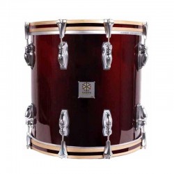TIMBAL SAYÓN PASIÓN DEL SUR CROME 38,1 Ø X 34 CM ROJO VINO AROS NATURAL RANURA