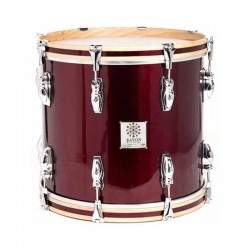 TIMBAL SAYÓN PASIÓN DEL SUR CROME 38,1 Ø X 34 CM ROJO VINO AROS NATURAL RANURA