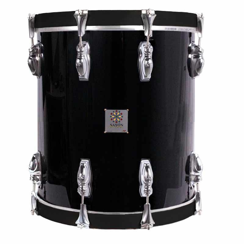TIMBAL SAYÓN PASIÓN DEL SUR CROME 38,1 Ø X 40 CM NEGRO AROS GRAFITO LISO