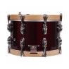TAMBOR SAYÓN PASIÓN DEL SUR CROME 35,6 Ø X 22 CM ROJO VINO AROS NATURAL LISO