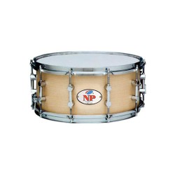 CAJA DESIRE MADERA CROME 35,6 Ø X 16 CM NATURAL AROS METÁLICOS