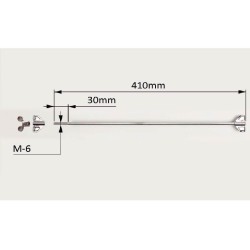 VARILLA TIMBAL CROME 41 CM COMPLETA