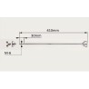 VARILLA TIMBAL CROME 41 CM COMPLETA