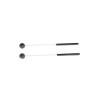 MAZA CARRILLÓN ESCOLAR GOMA DURA 25 MM BOLA NEGRA MANGO PLÁSTICO  26 CM PAR