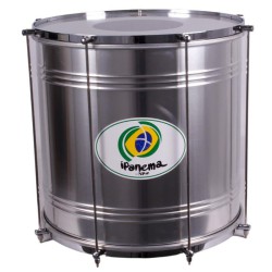 SURDO BAHIA ALUMINIUM IPANEMA 55,9 Ø X 40 CM ARGENT