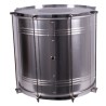 SURDO BAHIA ALUMINIUM IPANEMA 55,9 Ø X 40 CM ARGENT