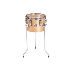 TIMBAL ESCUELA 25,4 Ø X 20 CM NATURAL AROS METÁLICOS CON PATAS
