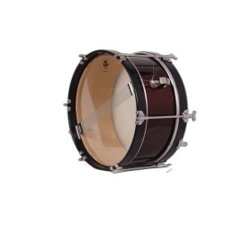 CHILDREN'S BROTHERHOOD DRUM 30,5 Ø X 11 CM RED WINE RINGS BLACK SMOOTH