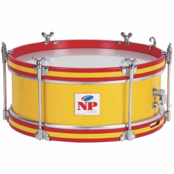 CHILDREN'S BROTHERHOOD DRUM 30,5 Ø X 11 CM YELLOW RED RINGS GROOVE