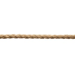 CUERDA CAÑAMO TRENZADA 6 MM GRUESO 1 METRO