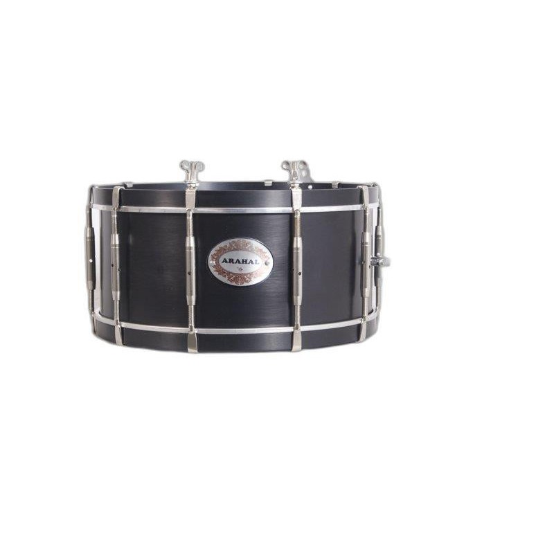 TAMBOUR ARAHAL 35,6 Ø X 16 CM NOIR AVEC SUPPORT