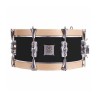 TAMBOR SAYÓN PASIÓN DEL SUR CROME 35,6 Ø X 14 CM NEGRO NATURAL LISO