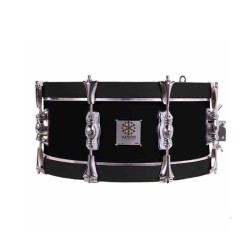 TAMBOR SAYÓN PASIÓN DEL SUR CROME 35,6 Ø X 14 CM NEGRO AROS GRAFITO LISO