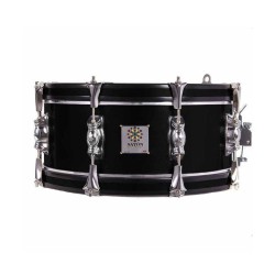 TAMBOR SAYÓN PASIÓN DEL SUR CROME 35,6 Ø X 14 CM NEGRO AROS GRAFITO RANURA