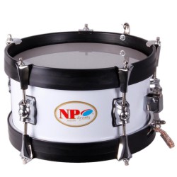 MINI SAYON DRUM KIDS CROME 10" X 12 CM WHITE GRAPHITE HOOPS