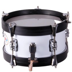 MINI SAYON DRUM KIDS CROME 10" X 12 CM WHITE GRAPHITE HOOPS