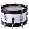 MINI SAYON DRUM KIDS CROME 10" X 12 CM WHITE GRAPHITE HOOPS