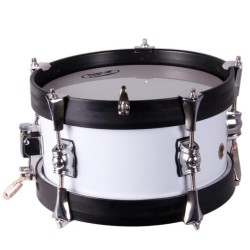 MINI SAYON DRUM KIDS CROME 10" X 12 CM WHITE GRAPHITE HOOPS