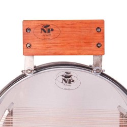 TAMBOUR ARAHAL 38,1 Ø X 16 CM NOIR AVEC SUPPORT