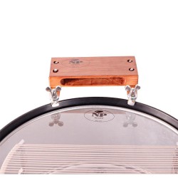 TAMBOUR ARAHAL 38,1 Ø X 16 CM NOIR AVEC SUPPORT