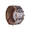 SAYÓN PASIÓN DEL SUR TAMBOR CROME 35,6 Ø X 14 CM PRATA NATURAL HOOPS GROOVE