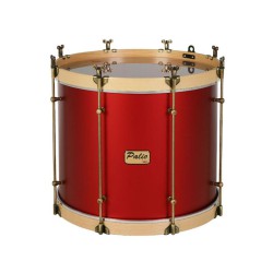 TIMBAL PALIO OLD MADERA 40,6 Ø X 34 CM ROJO AROS NATURAL