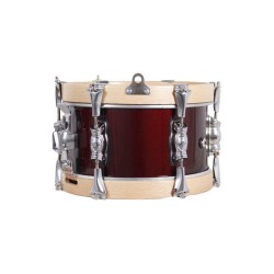SAYÓN PASIÓN DEL SUR CROME DRUM 10" X 14 CM WINE RED EARRINGS NATURAL SMOOTH
