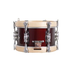 SAYÓN PASIÓN DEL SUR CROME DRUM 10" X 14 CM WINE RED EARRINGS NATURAL SMOOTH