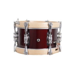 SAYÓN PASIÓN DEL SUR CROME DRUM 10" X 14 CM WINE RED EARRINGS NATURAL SMOOTH