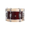 SAYÓN PASIÓN DEL SUR CROME TAMBOUR 10" X 14 CM BOUCLES D’OREILLES VIN ROUGE NATUREL LISSE