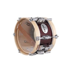 TAMBOR SAYÓN PASIÓN DEL SUR CROME 25,4 Ø X 14 CM ROJO VINO AROS NATURAL LISO