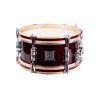 TAMBOR SAYÓN PASIÓN DEL SUR CROME 30,5 Ø X 14 CM ROJO VINO AROS NATURAL RANURA