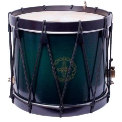 TAMBOR GRANADERO CUERDA 38,1 Ø X 30 CM  ESMERALDA AROS GRAFITO AGUJEROS