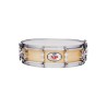 DESIRE WOOD CROME BOX 35.6 Ø X 10 CM NATURAL METAL RINGS