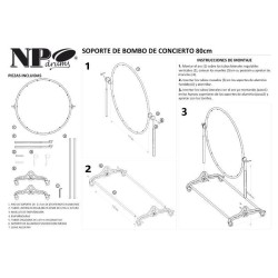 BASS DRUM STAND 81.3 Ø