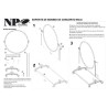 BASS DRUM CONCERT STAND 91.4 Ø