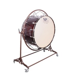 CONCERTO BAIXO TAMBOR CROME 40" X 20" VINHO TINTO COM SUPORTE